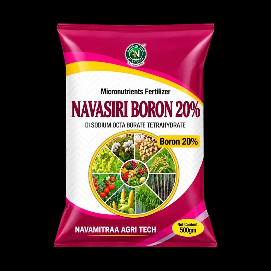 Navasiri Boron 20% pack - Micronutrients by Navamitraa Agri Tech, Hyderabad Telangana